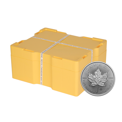 A picture of a Boîte de pièces d’argent de 1 oz Feuille d’érable 2022 (boîte de 500 pièces)